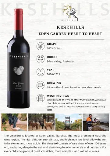 Eden Gardens Shiraz (Heart)