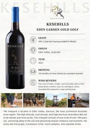 Eden Gardens Cab Merlot (Gold Golfer) 2021